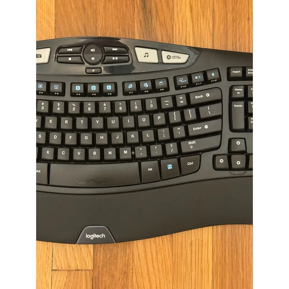 Logitech K350/MK550 Wireless Comfort Wave Keyboard NO USB Dongle (C)